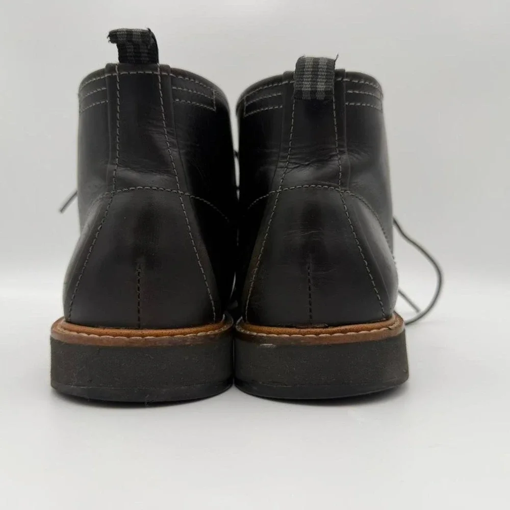 Cole Haan black brown leather chukka boots men's 8.5 minimalist casual